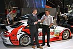 DTM-Meister Bernd Schneider auf dem Mercedes-Stand whrend der Essener Motorshow