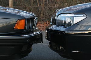Konfrontation: BMW 750iL (E32) vor BMW 760Li (E66)