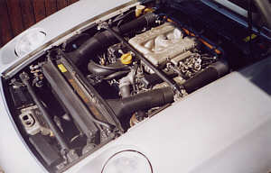 Motorraum Porsche 928